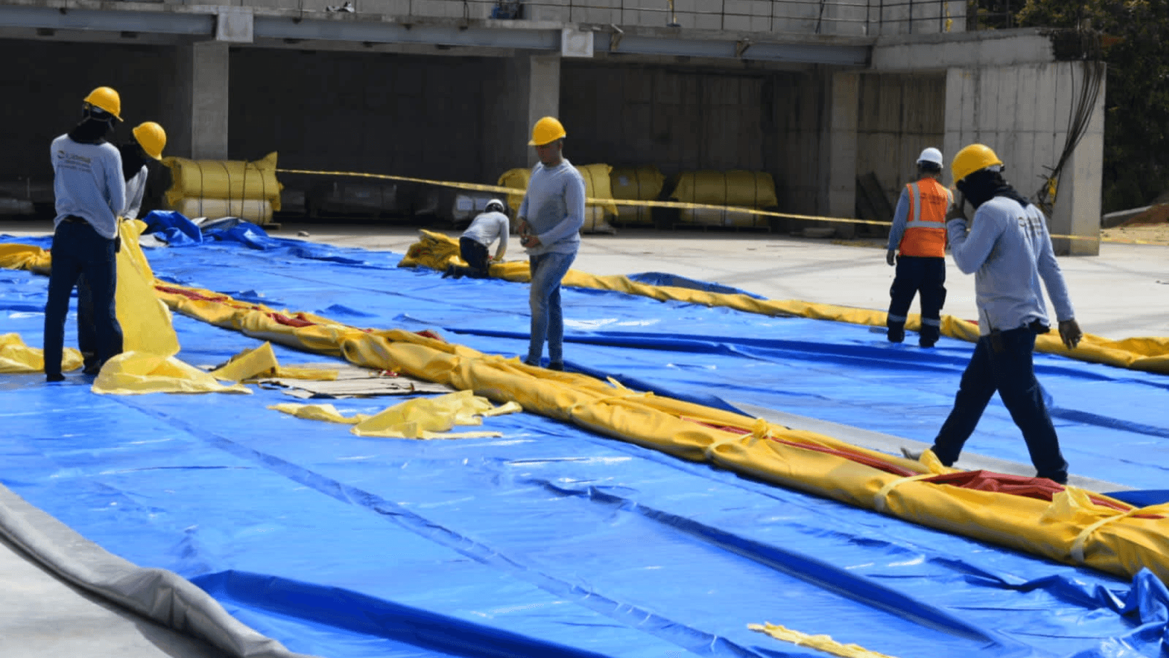 <strong>Inicia la instalación de la membrana en el Coliseo Mayor</strong>