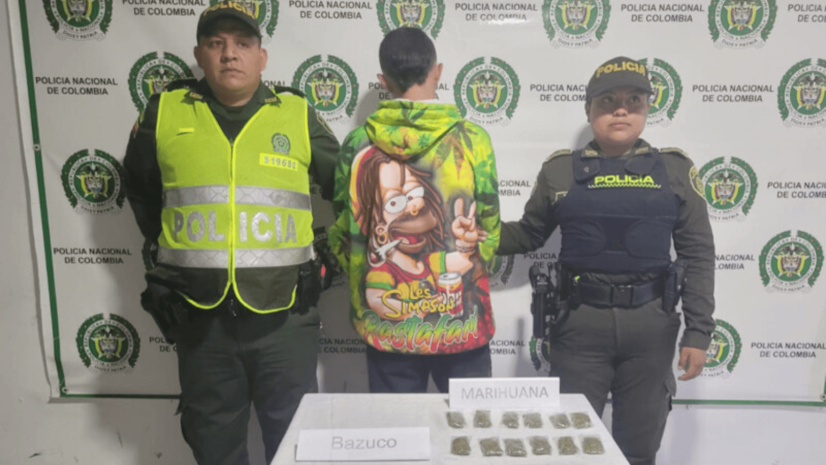 Capturan a joven en el Líbano por tráfico de estupefacientes Capturan a joven en el Líbano por tráfico de estupefacientes