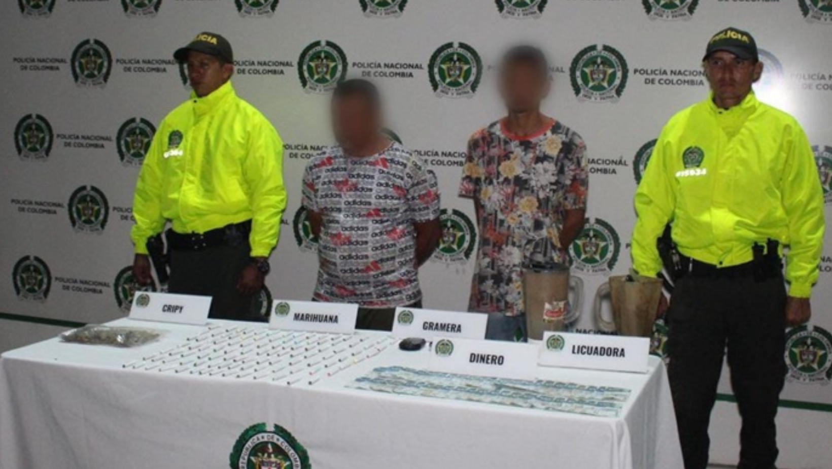 Padre e hijo detenidos por venta de drogas en Ibagué