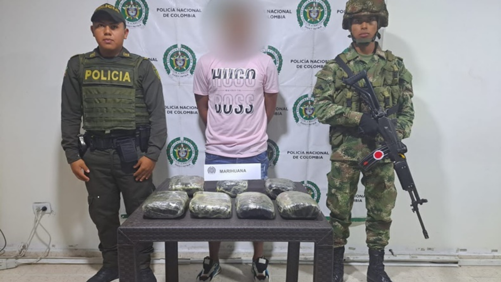 Capturado en Cajamarca hombre procedente del Cauca con paquetes de marihuana tipo kripy