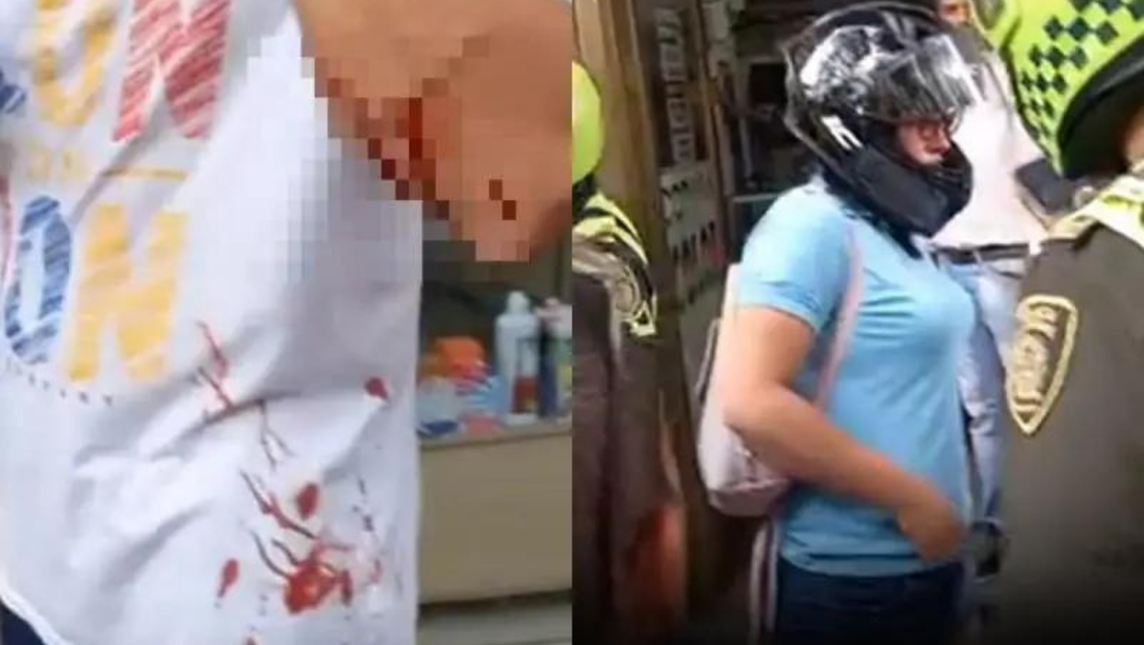 Mujer ataca a expareja con machete en el centro de Ibagué