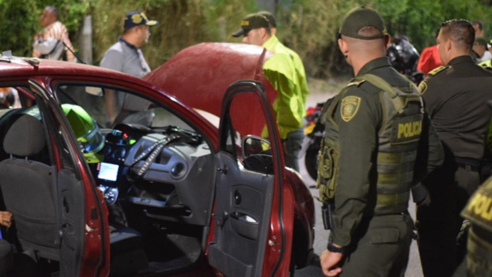 Vehículo con menores, armas, licores y drogas es inmovilizado en Ibagué