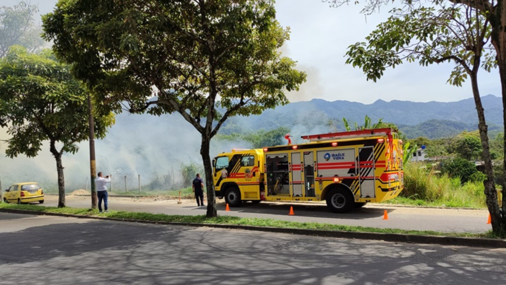 Incendio forestal se presenta en zona céntrica de Ibagué