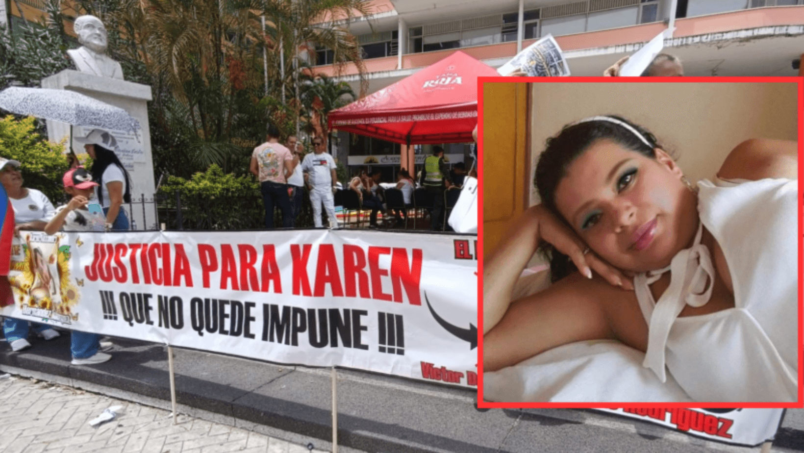Familia de ibaguereña asesinada en Villavicencio realiza protesta pacífica en Ibagué exigiendo respuestas