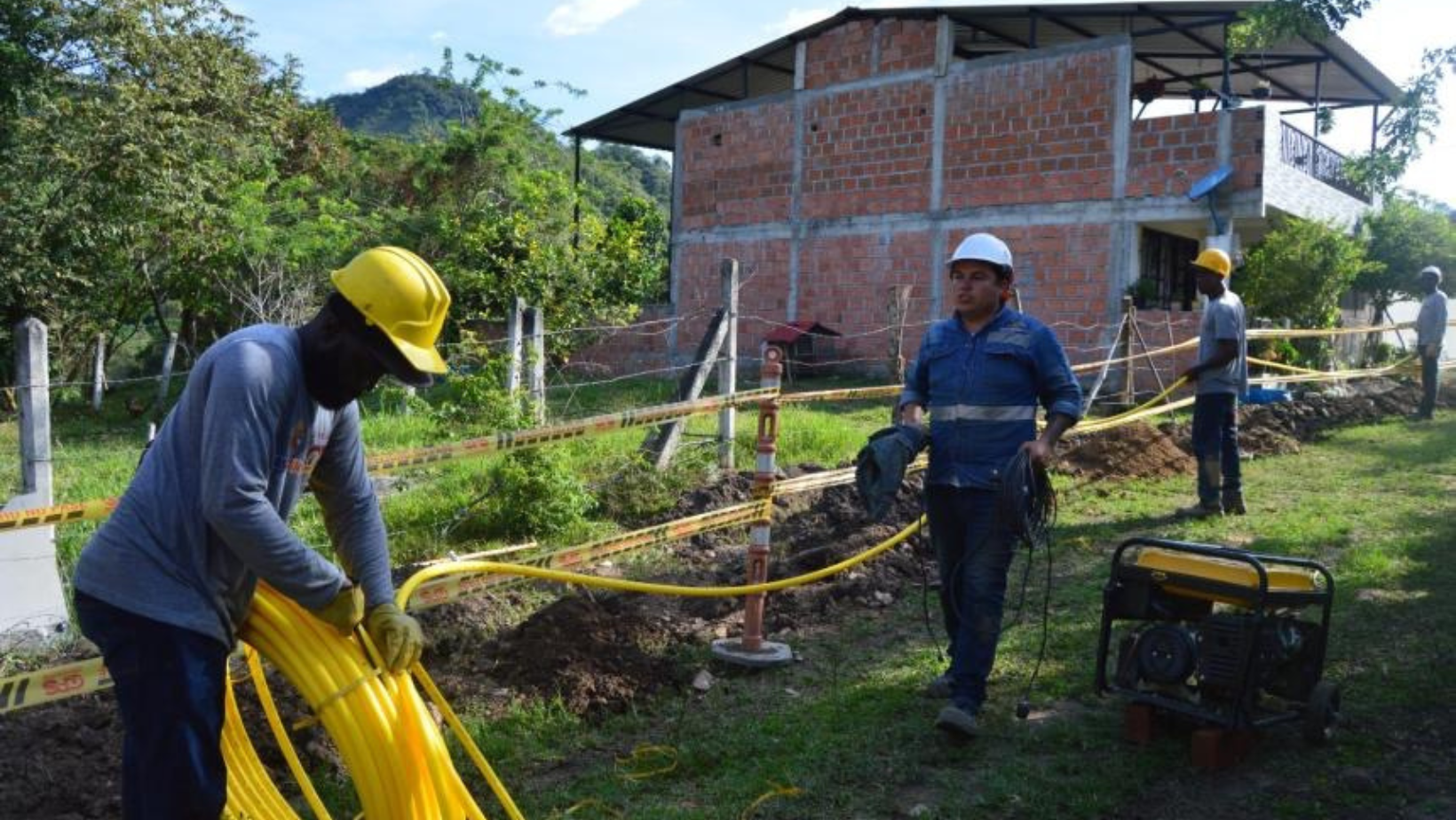 Proyecto de gasificación continúa con las fases de ejecución en San Bernardo y La Flor