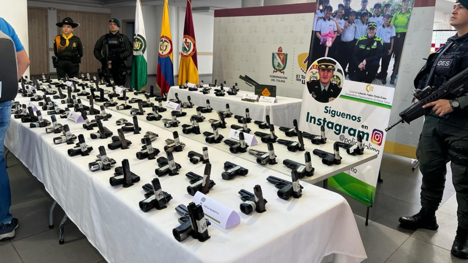 Incautadas 128 armas traumáticas en el Tolima