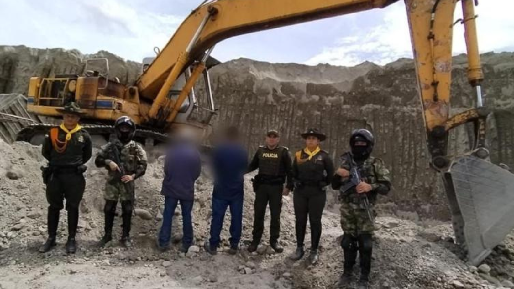 Captura a individuos por explotación minera ilegal en San Luis Captura a individuos por explotación minera ilegal en San Luis