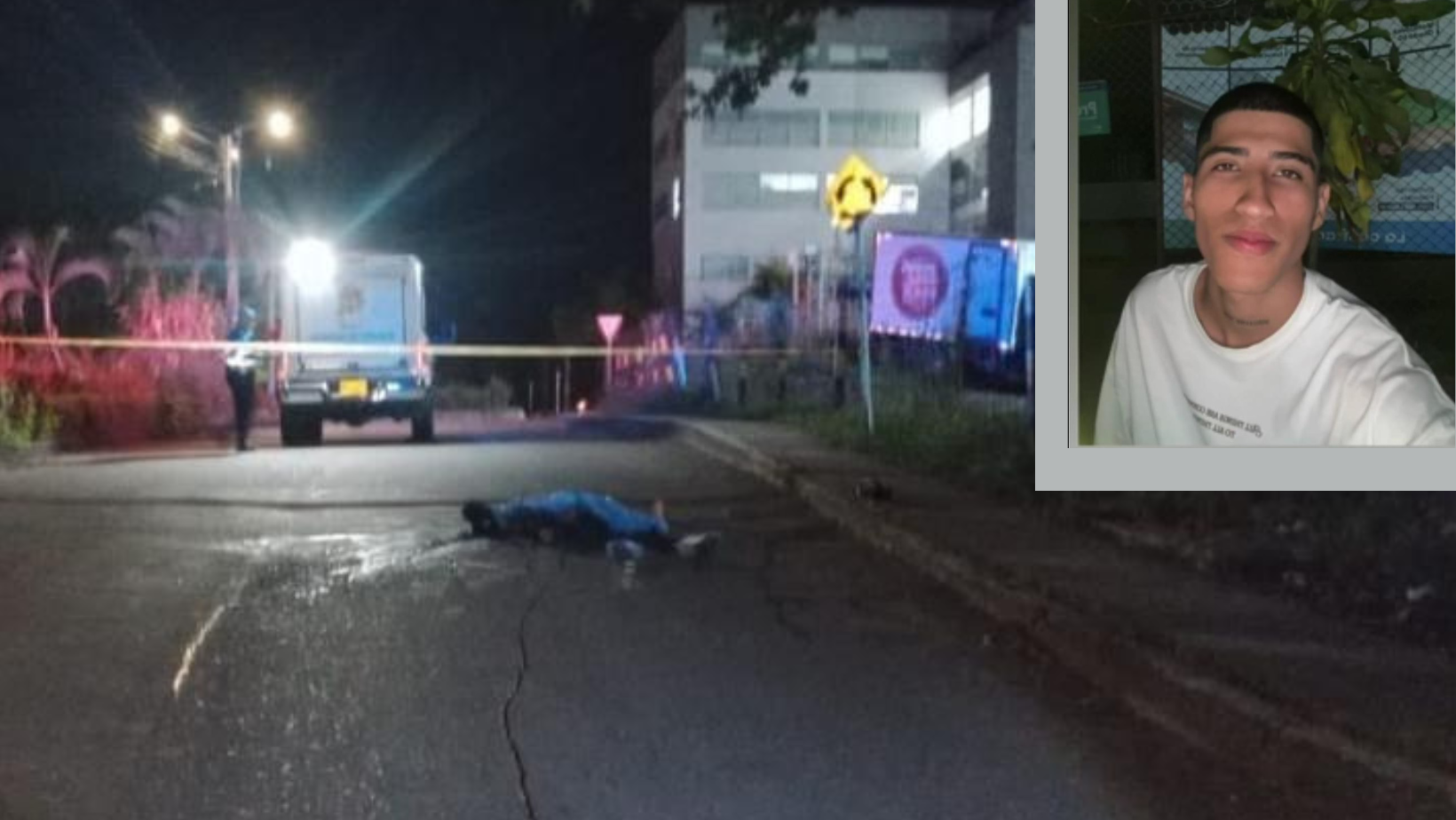 En extraño accidente de tránsito, joven perdió la vida