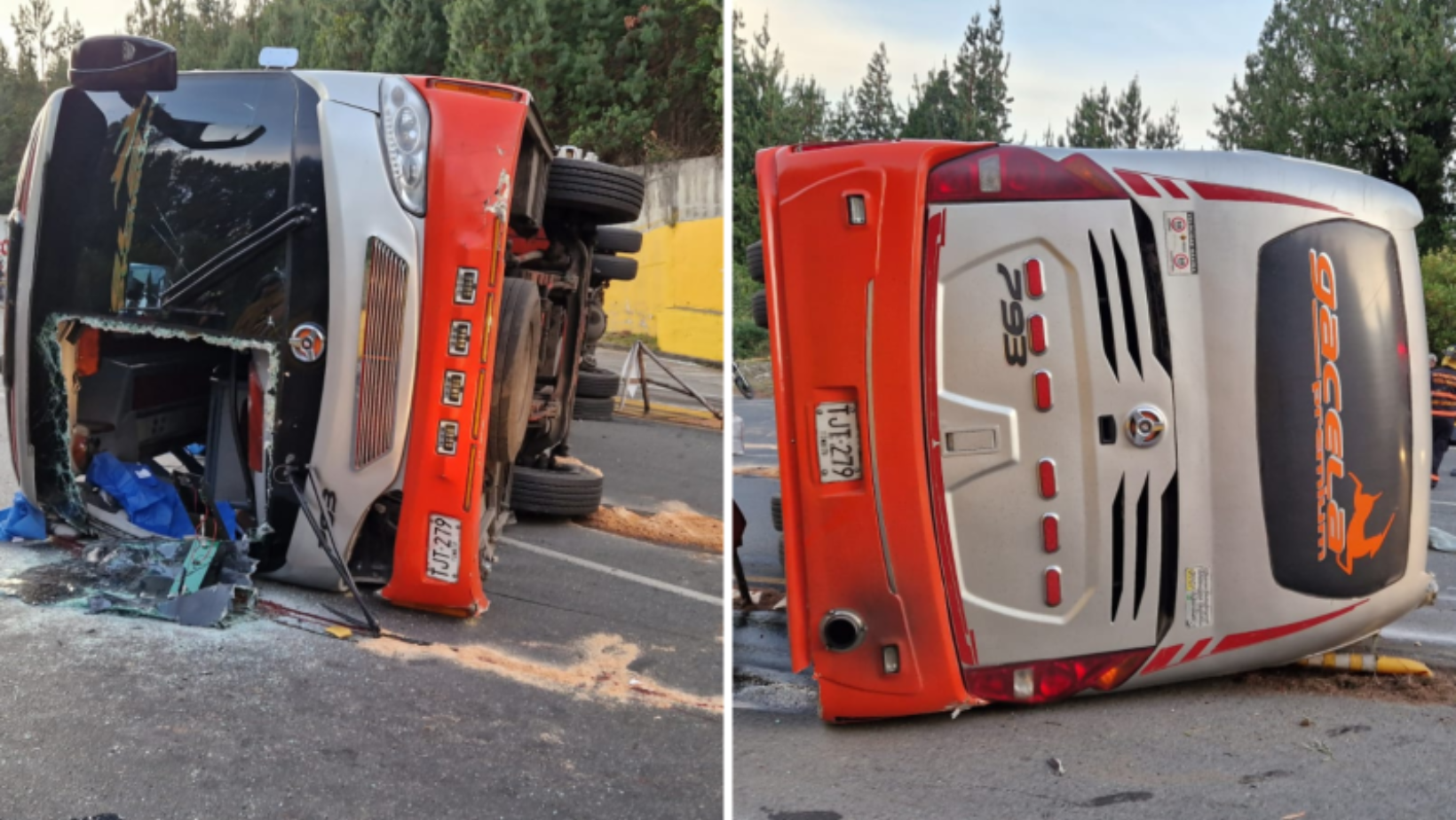 Fatal accidente en el alto de La Línea: dos víctimas mortales en vuelco de bus