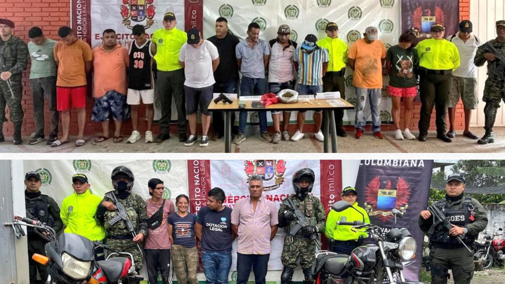 Desmanteladas bandas ‘Los Pintados’ y ‘Los Socios’ dedicadas al narcotráfico en el sur del Tolima