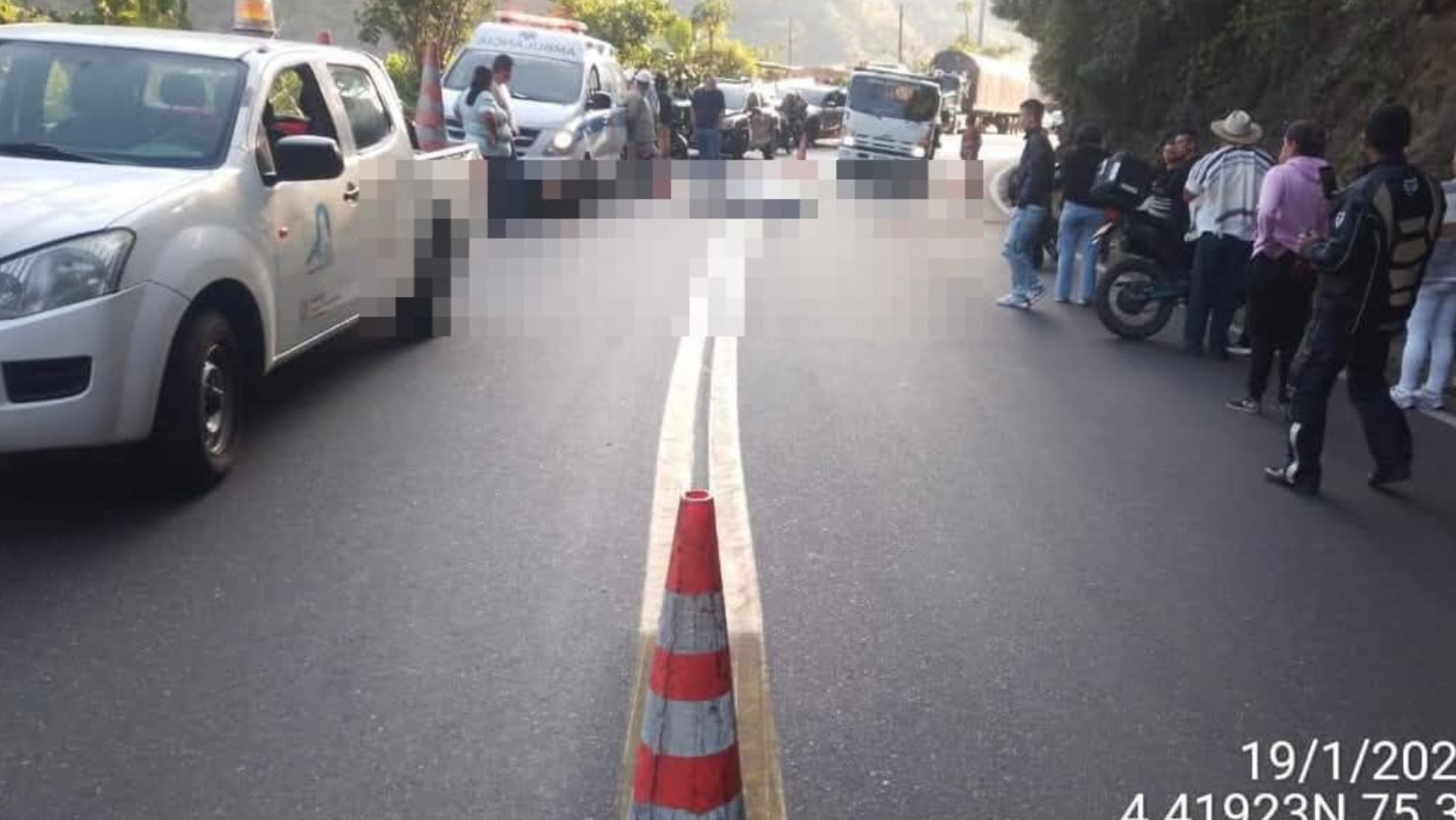 En trágico accidente, motociclista murió en la vía Ibagué – Cajamarca
