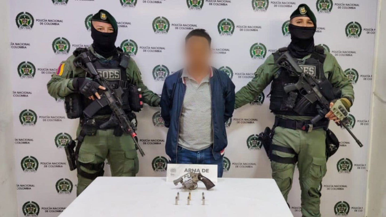 Lo cogieron con un revolver en San Bernardo, en Ibagué