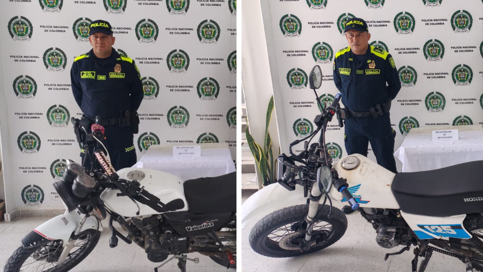 Recuperan motocicletas en Chaparral y El Guamo
