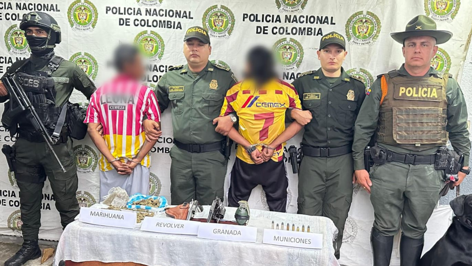 Cayeron en Natagaima hermanos con armamento y drogas en su poder