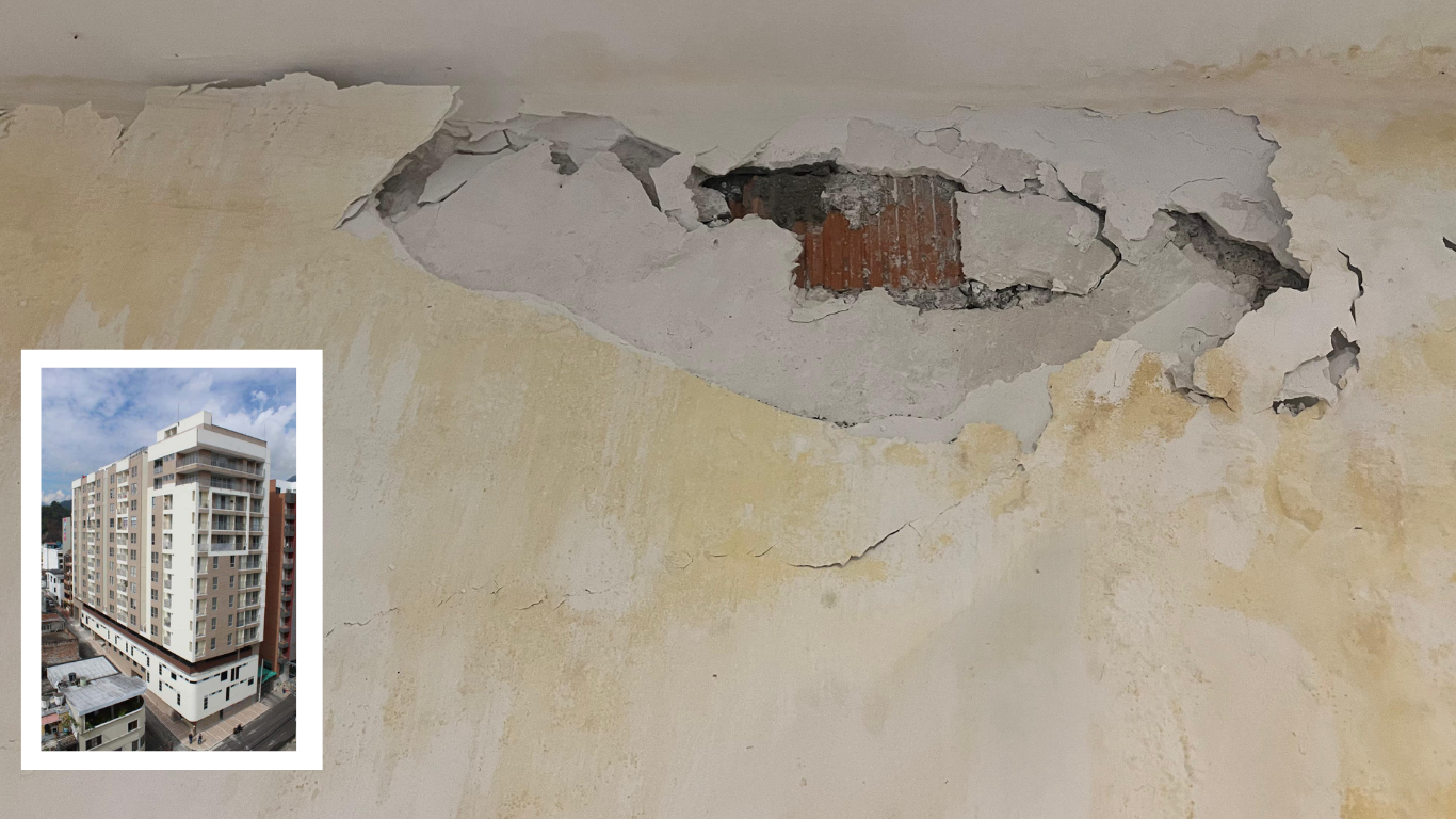 Denuncia: Residentes y propietario de Entreparques denuncian mal estado del edificio