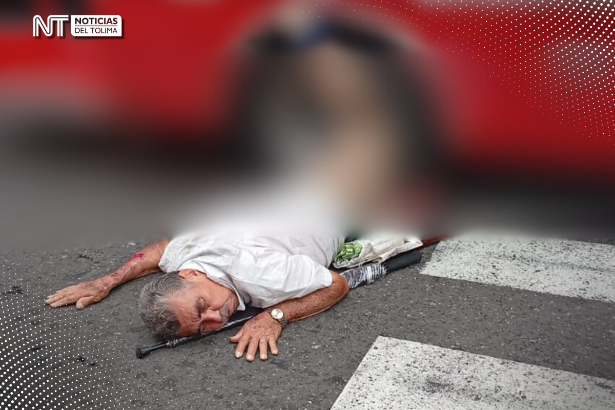 En Ibagué: Falleció adulto mayor arrollado por buseta en la 15 con Tercera