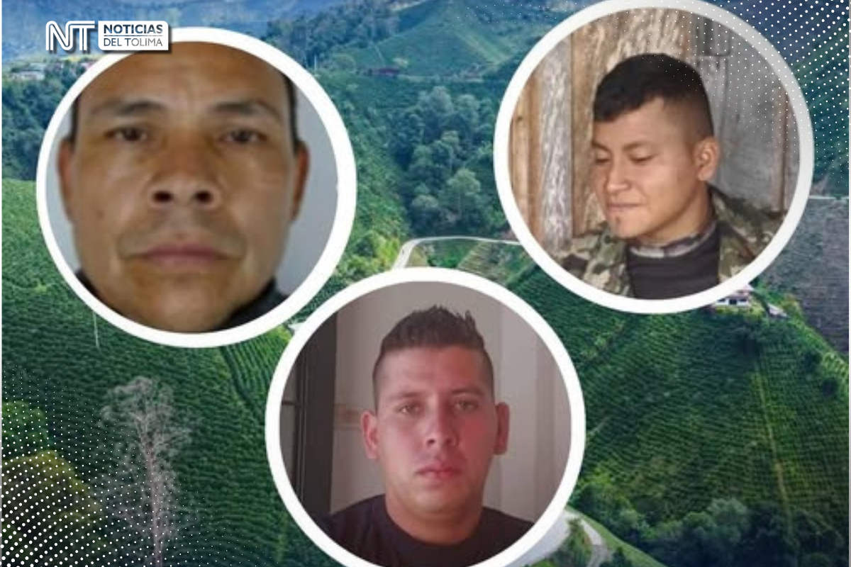 Ellos son los tres hombres de las GAO-r más buscados por las autoridades en el Tolima