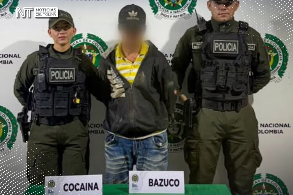 En la comuna 13 de Ibagué lo capturaron con 134 dósis de estupefacientes