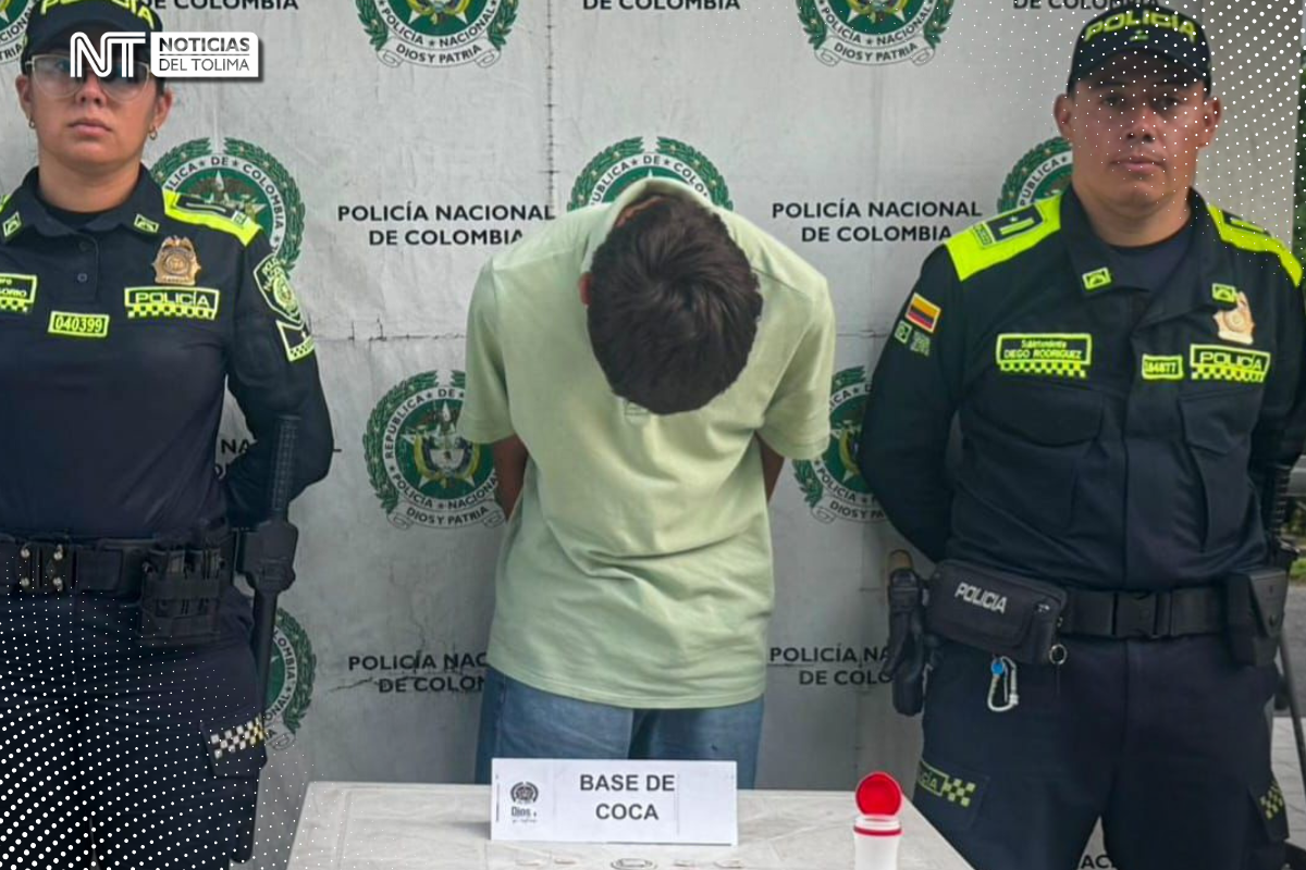 En Ibagué: Un jóven fue capturado cargado de bazuco En Ibagué: Un jóven fue capturado cargado de bazuco
