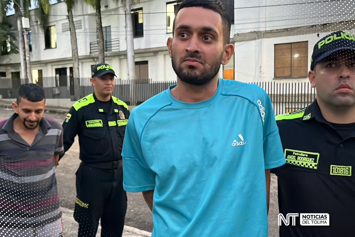 Capturados dos hombres armados en el sur de Ibagué