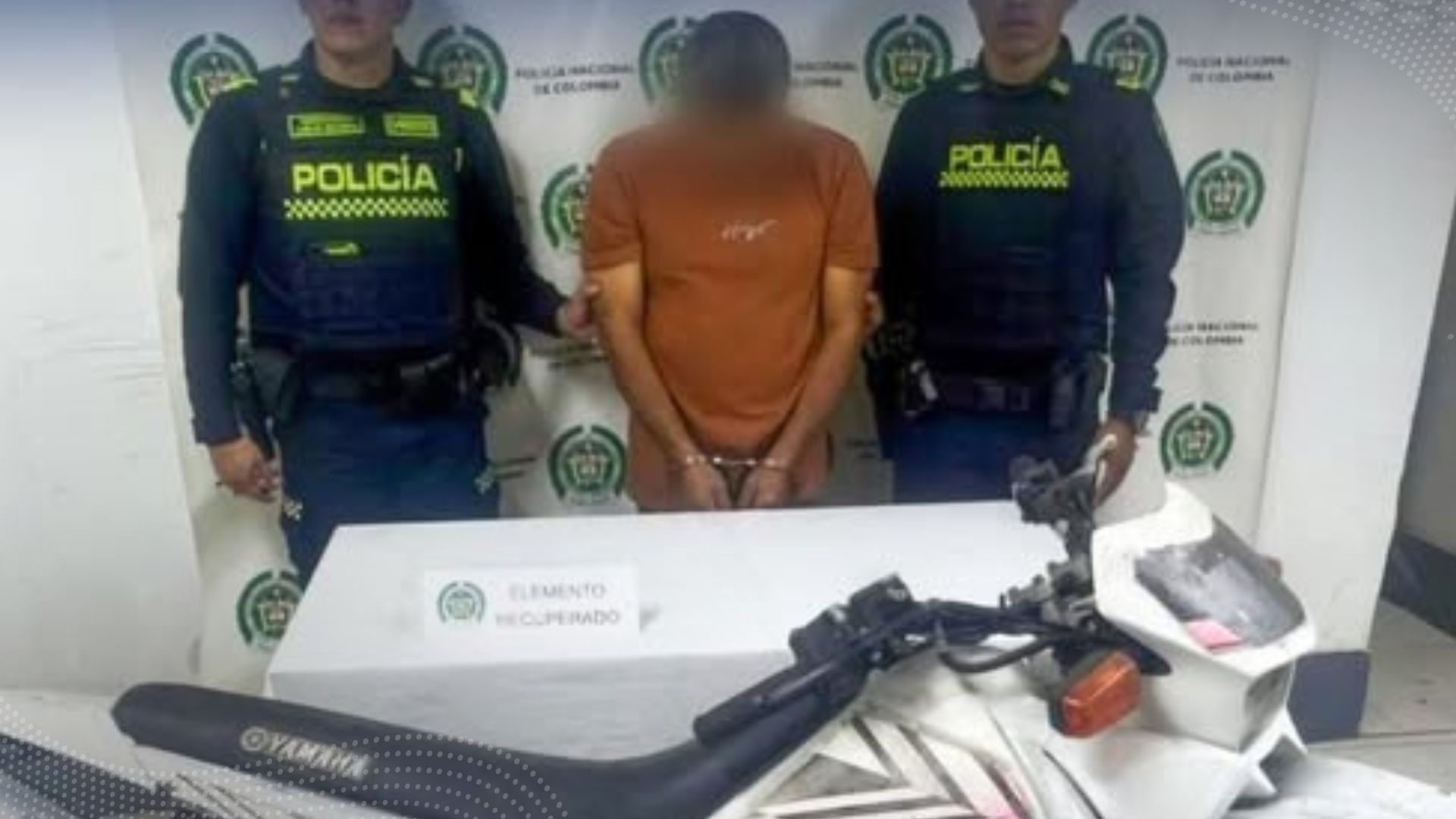 Capturaron hombre con moto robada en Ibagué