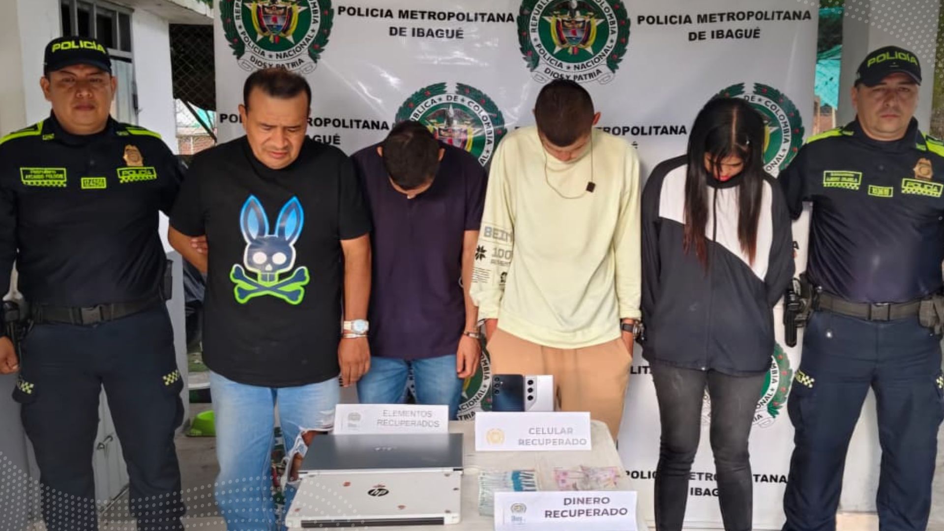Capturadas cuatro personas por presunto hurto a residencias en Ibagué