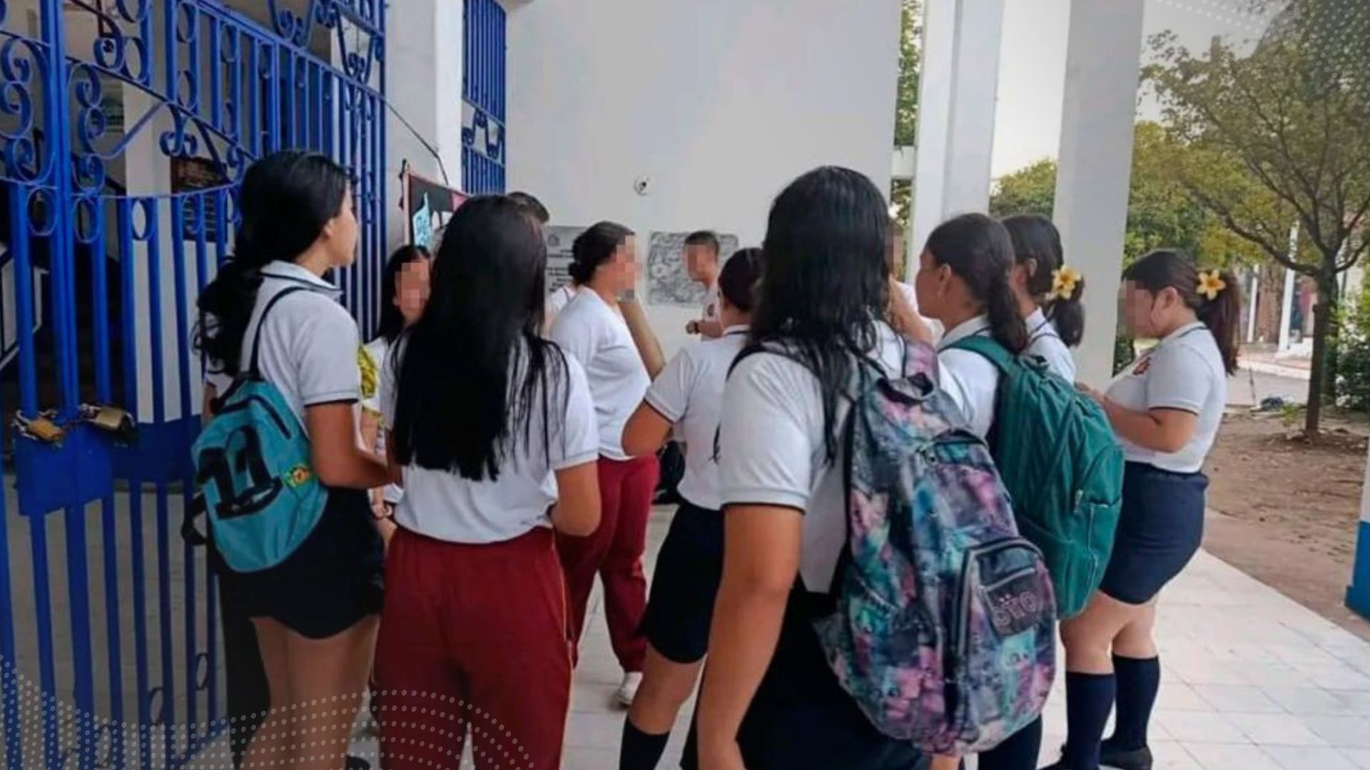 Estudiantes del Colegio Colombo – Aleman protestan por las malas condiciones de la institución