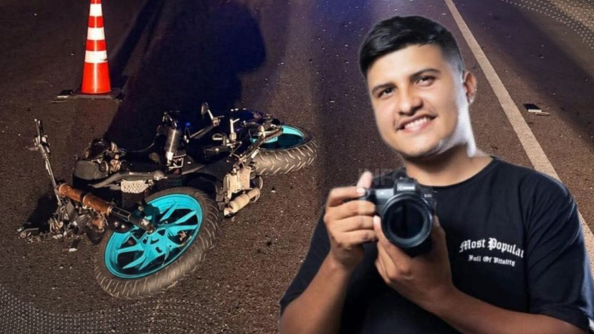 Motociclista chocó contra una vaca y quedó gravemente herido