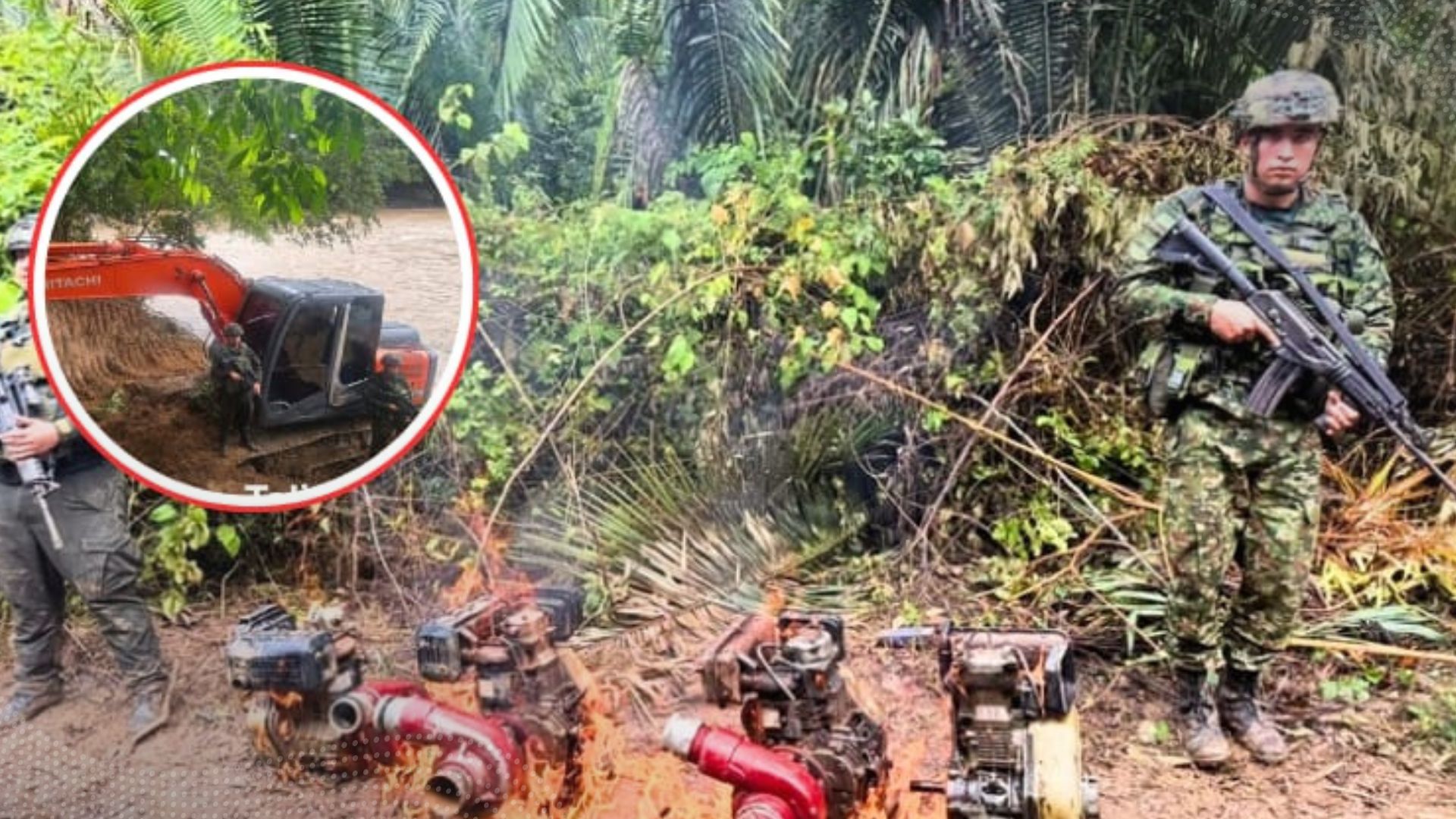 Incautan elementos de minería ilegal en Coyaima