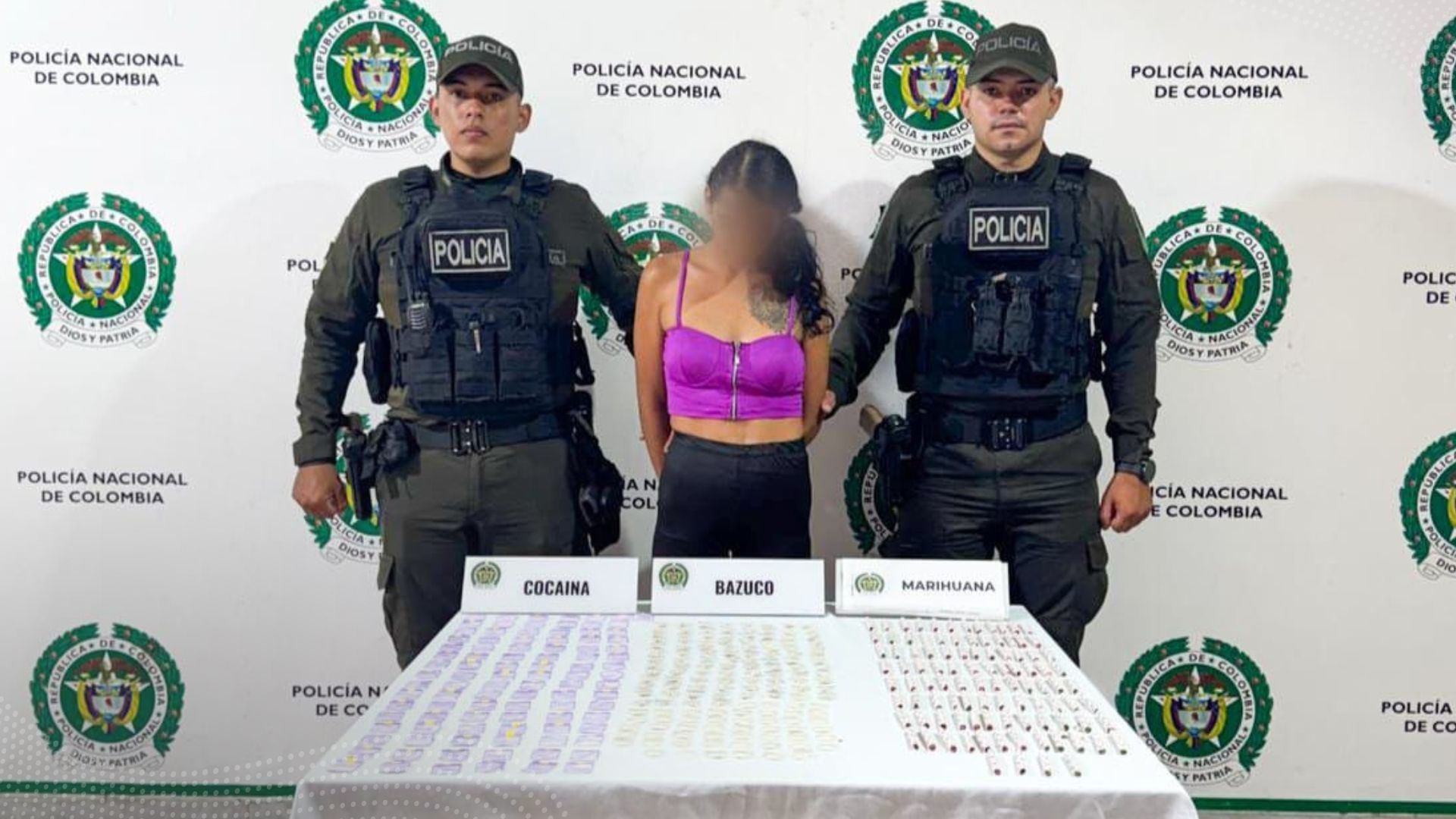 Capturaron a mujer con más de 300 dosis de alucinógenos en el sur de Ibagué Capturaron a mujer con más de 300 dosis de alucinógenos en el sur de Ibagué