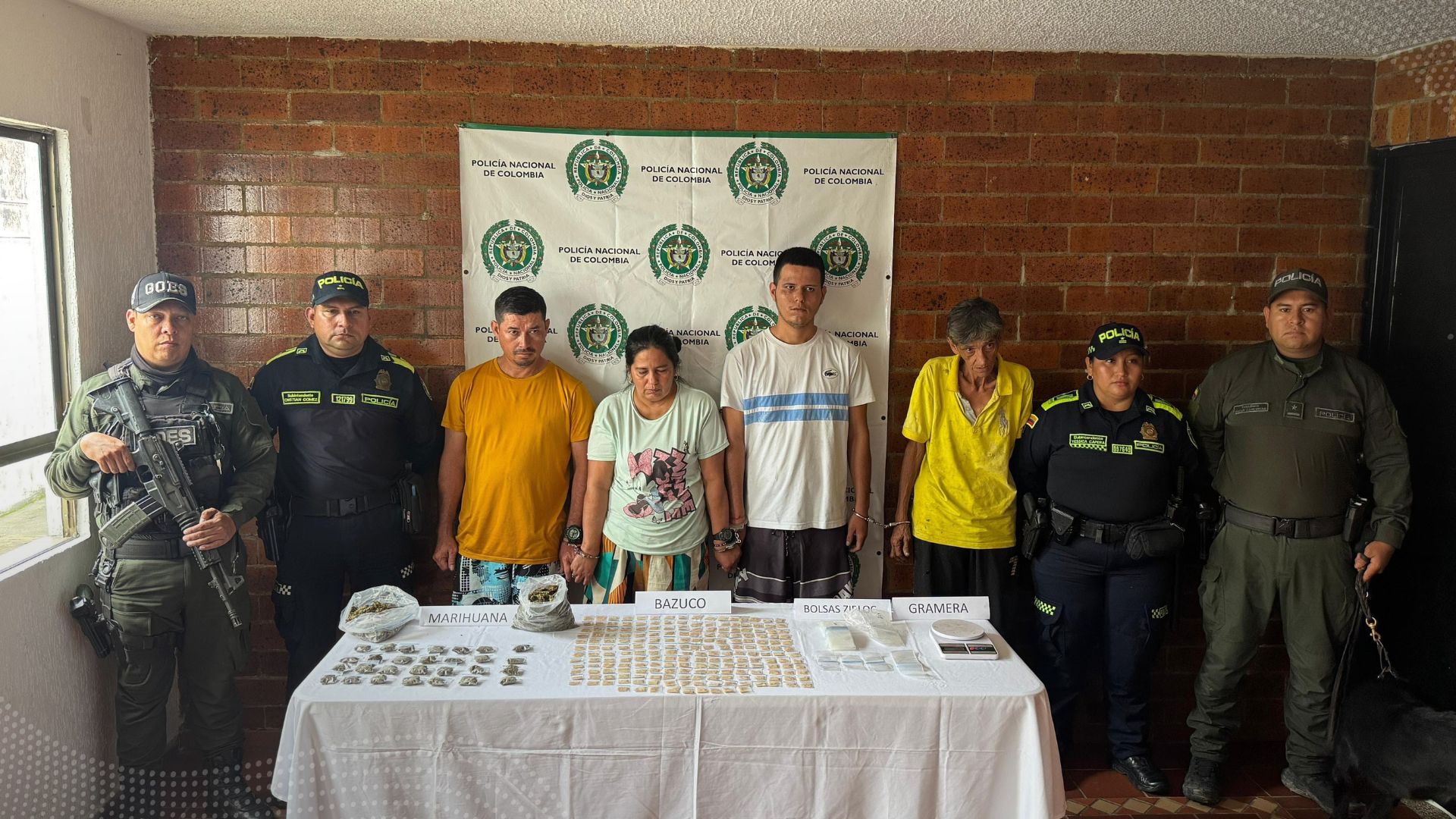 En Prado: Cuatro personas fueron capturadas con cargamento de drogas