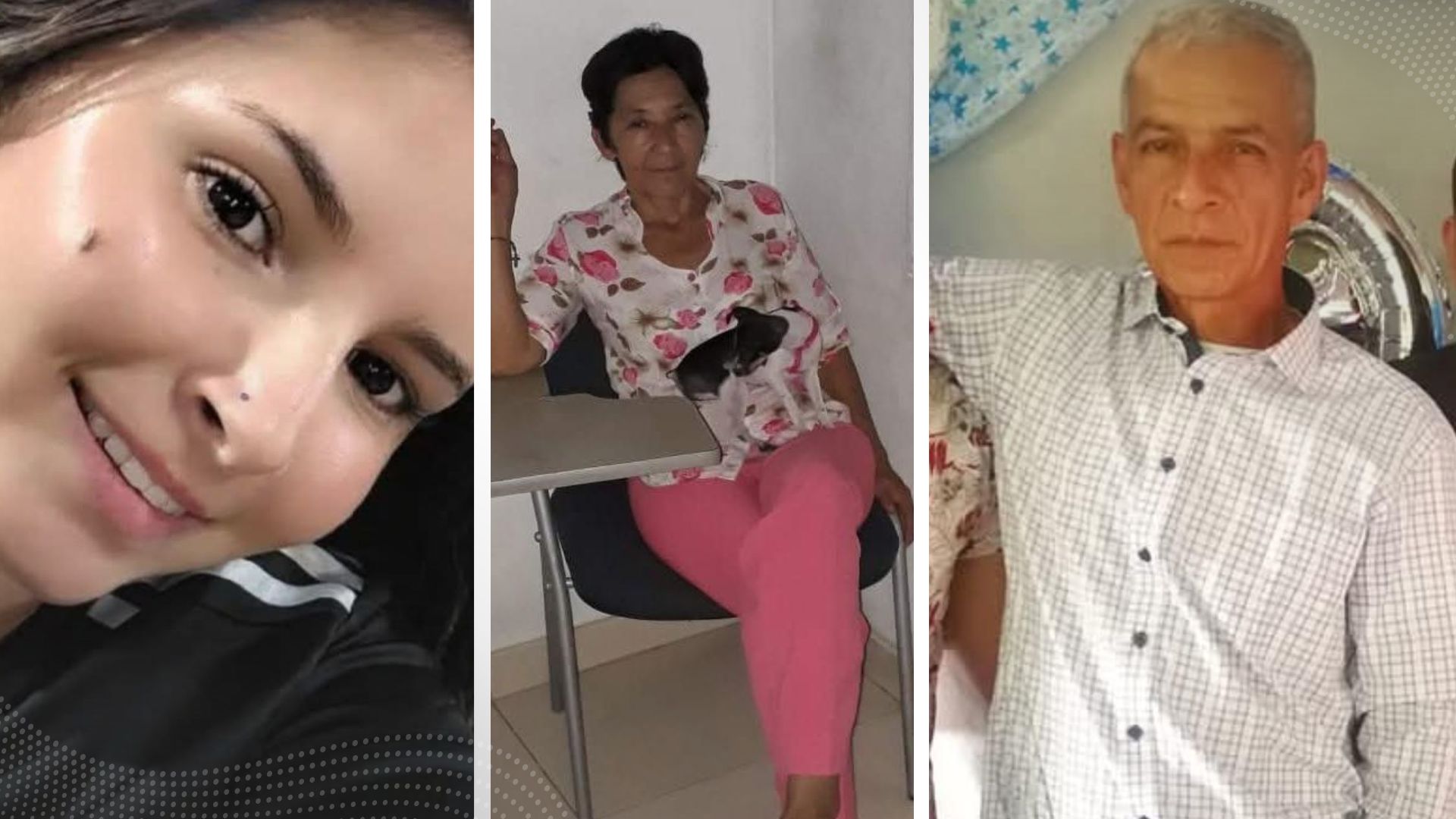 Leonor, Leidy y Jair, las otras caras de las víctimas del accidente de la glorieta de Payandé Leonor, Leidy y Jair, las otras caras de las víctimas del accidente de la glorieta de Payandé