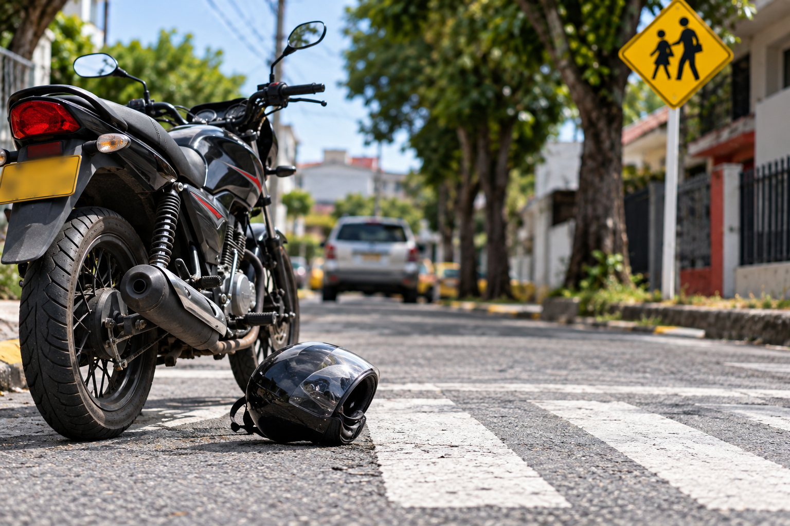 Niño resulto lesionado tras ser atropellado por una motocicleta en el barrio Albania 2 de Ibagué