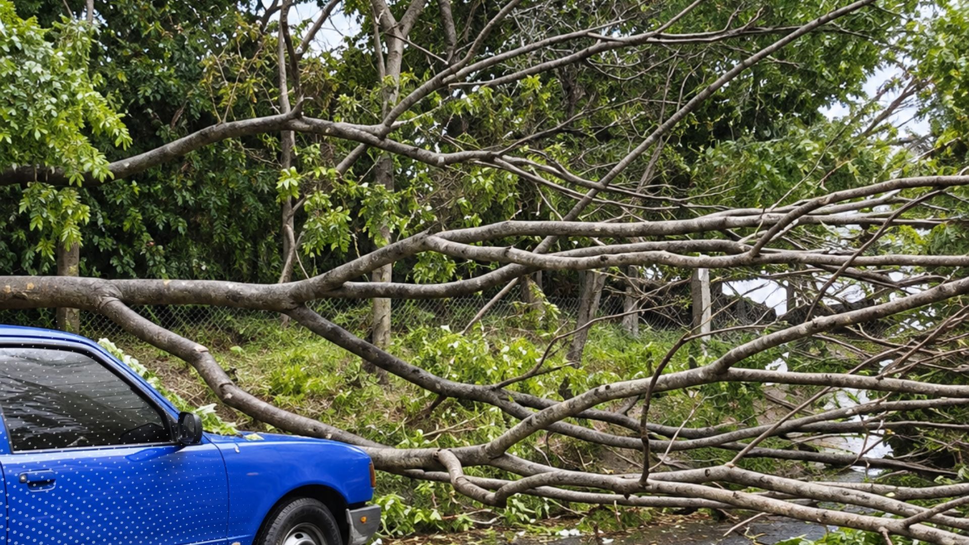 Reportan caída de un árbol en La Samaria de Ibagué