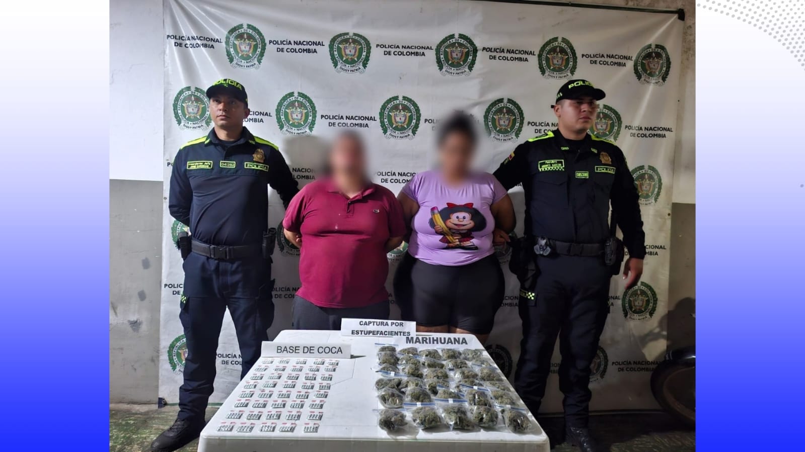 Dos personas fueron capturadas con estupefacientes en zona rural de Palocabildo Dos personas fueron capturadas con estupefacientes en zona rural de Palocabildo